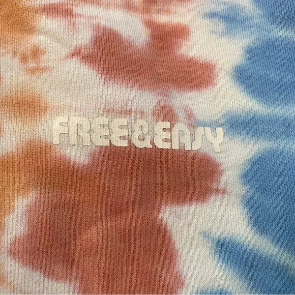 Madewell X Free & Easy Tie Dye Hoodie Sweatshirt Size XS - Picture 5 of 10